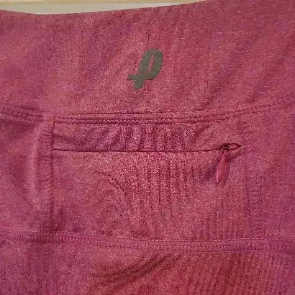 Penn Women's Heather Pink Poly/Spandex Pleated Tennis Skirt w Briefs